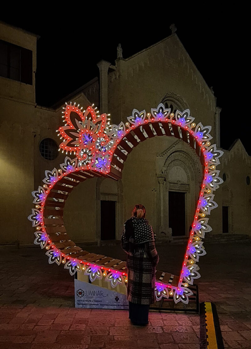 Luminaria Salentina Cuore Grande Selfie Point