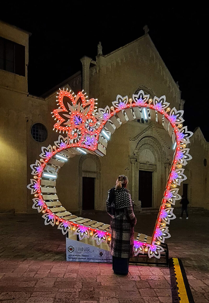 Luminaria Salentina Cuore Grande Selfie Point